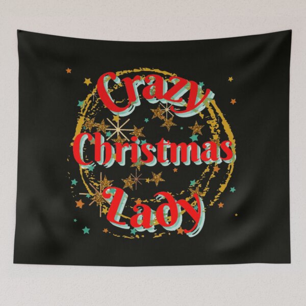 Item preview, Crazy Christmas Lady, Grinch and Plaid Christmas, Family Christmas making memories designed and sold by Adri Barnard.