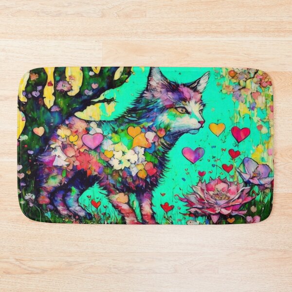 Item preview, An adorably magical cat with hearts designed and sold by M-Y-A-R-T-.