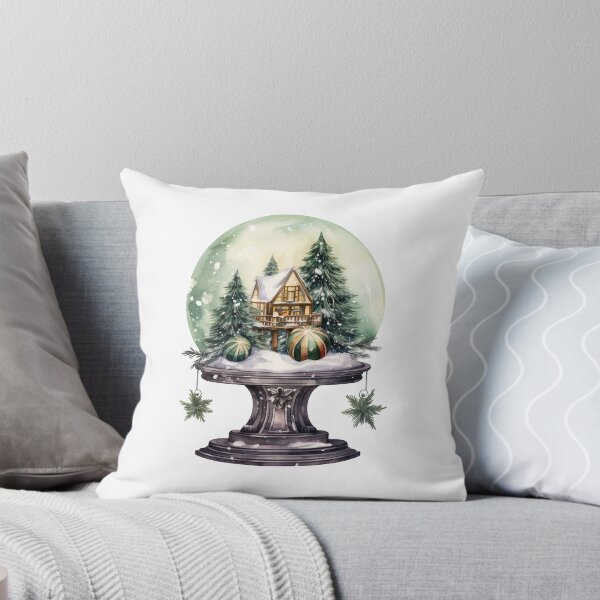Item preview, Green Snow Globe Christmas Time Santa Gifts designed and sold by My-Magic-World.