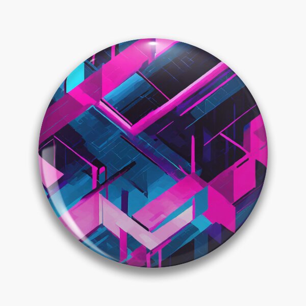 Item preview, Blue Pink Black Synthwave Pattern designed and sold by Blue-Banana.