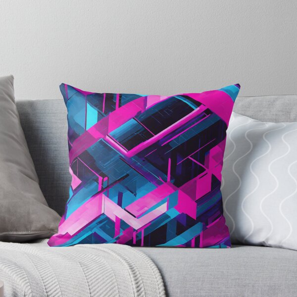 Item preview, Blue Pink Black Synthwave Pattern designed and sold by Blue-Banana.