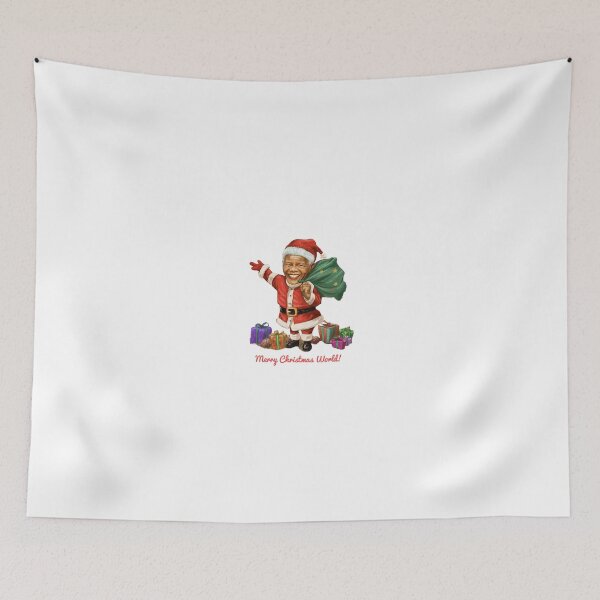 Item preview, Santa Nelson saying, "Merry Christmas World!!" designed and sold by JBfusion.