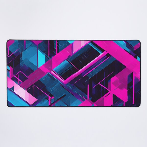 Item preview, Blue Pink Black Synthwave Pattern designed and sold by Blue-Banana.