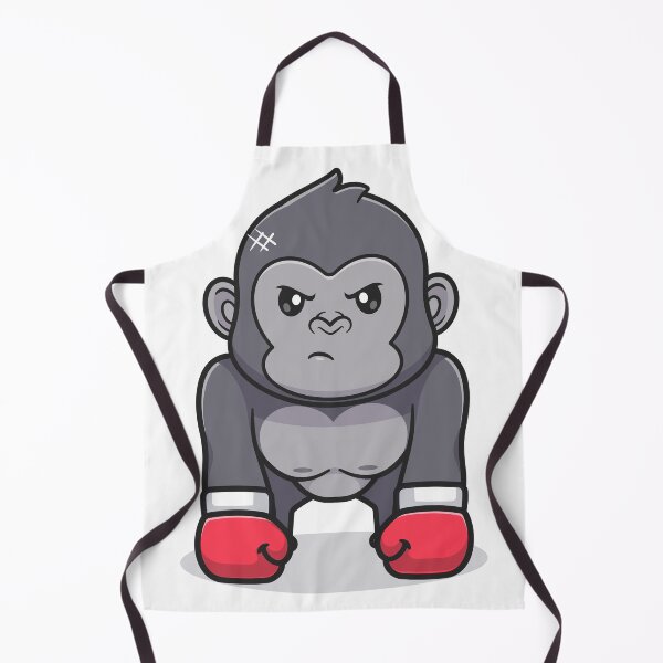 Item preview, Cute gorilla boxing cartoon designed and sold by sasa-creations.