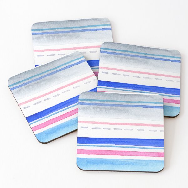 Item preview, blue and pink stripes designed and sold by kosarandrea.