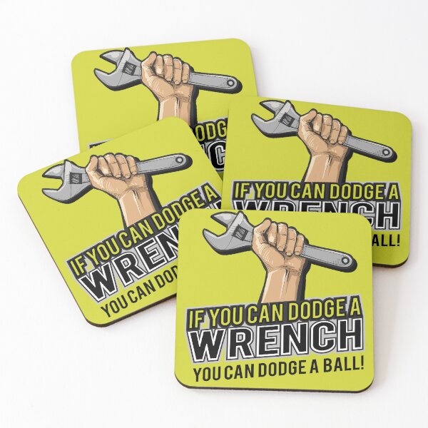 Item preview, If you can dodge a wrench you can dodge a ball funny humor designed and sold by Alema Art.