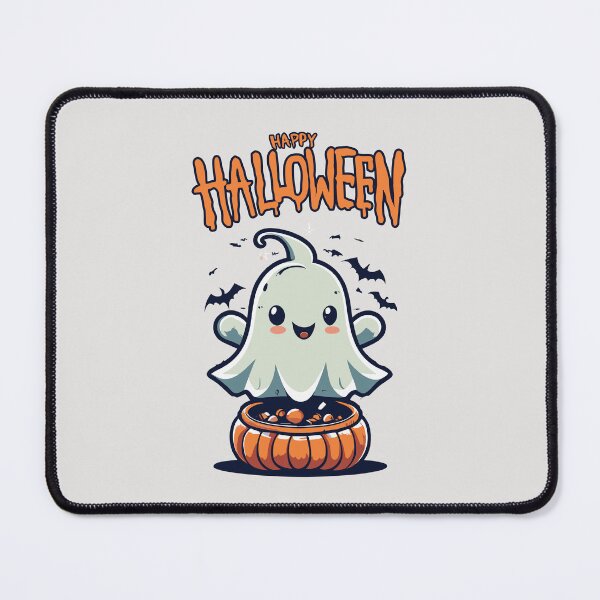 Item preview, Cute Ghost & Happy Halloween Art HQ 1 designed and sold by Psycho-Crazy.