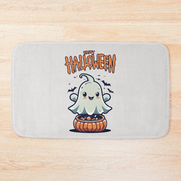 Item preview, Cute Ghost & Happy Halloween Art HQ 1 designed and sold by Psycho-Crazy.