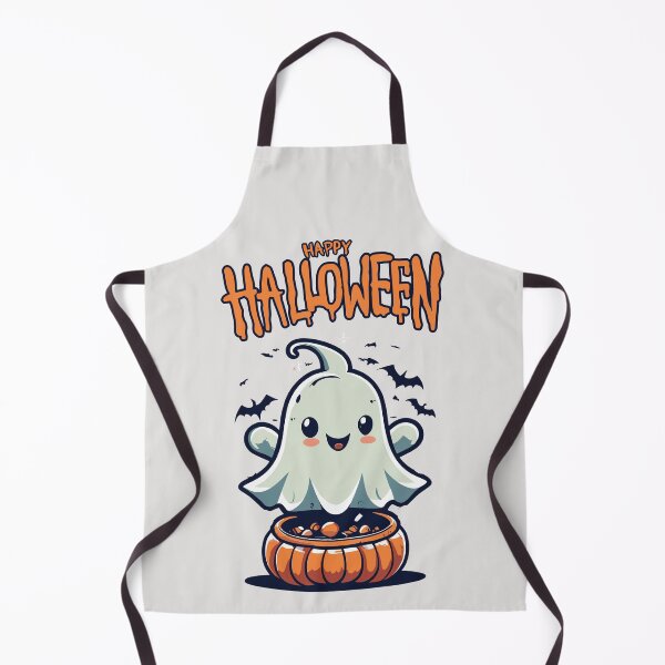 Item preview, Cute Ghost & Happy Halloween Art HQ 1 designed and sold by Psycho-Crazy.