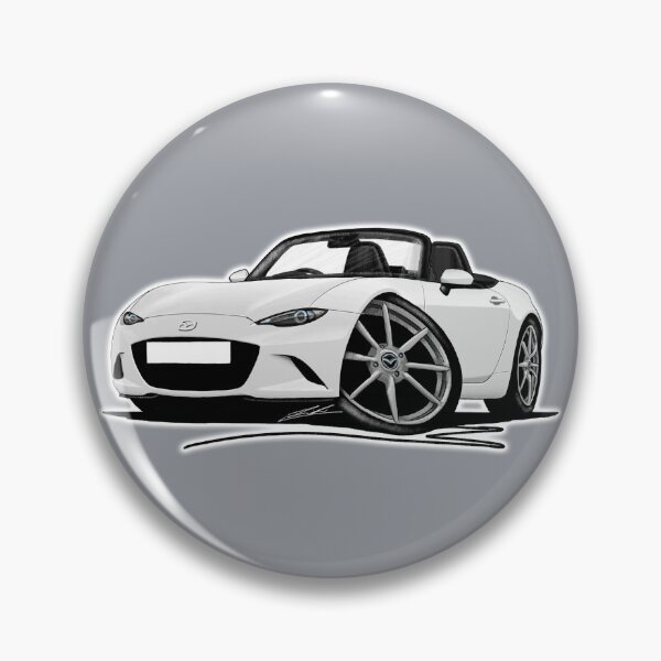 Item preview, Mazda MX5 (Mk4) White designed and sold by Yeomans Cartoons.
