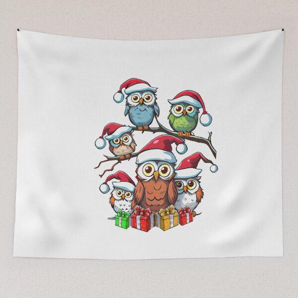 Item preview, Owls Marry Christmas Friendly designed and sold by Martolina33.