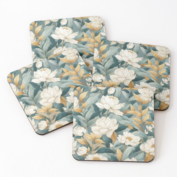 Item preview, Blue Pattern of Peonies designed and sold by tipitoes.
