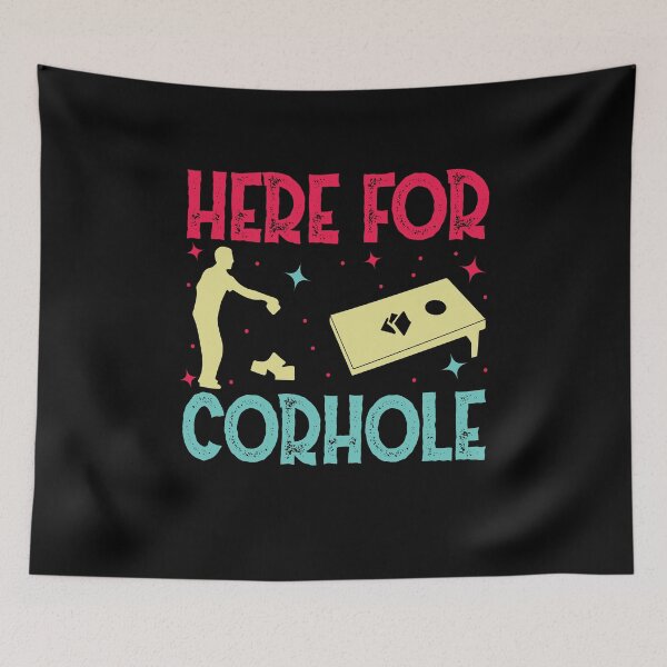 Item preview, Here for Cornhole, Cornhole Player, Dummy Boards, Sack Toss Game designed and sold by behindthefacts.