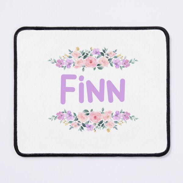 Item preview, Purple Flower Finn Name Label designed and sold by NormadWorld.