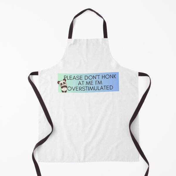 Item preview, Please Don't Honk at Me I'm Overstimulated Funny Bumper Cute Panda designed and sold by General-Corner.