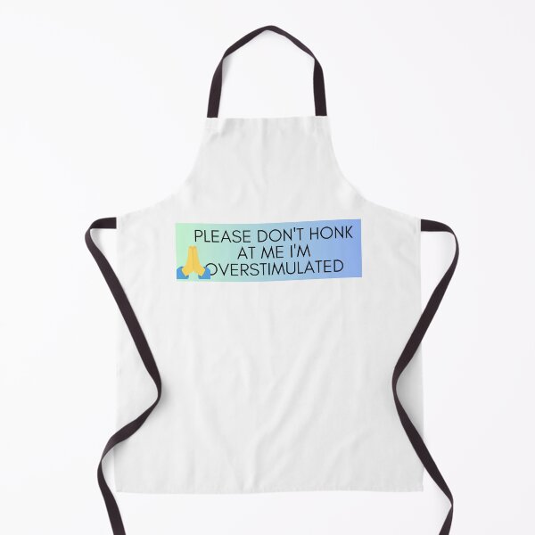 Item preview, Please Don't Honk at Me I'm Overstimulated Funny Bumper Light Blue PLS designed and sold by General-Corner.
