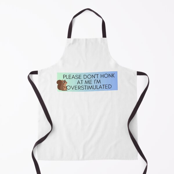 Item preview, Please Don't Honk at Me I'm Overstimulated Funny Bumper squirrel designed and sold by General-Corner.