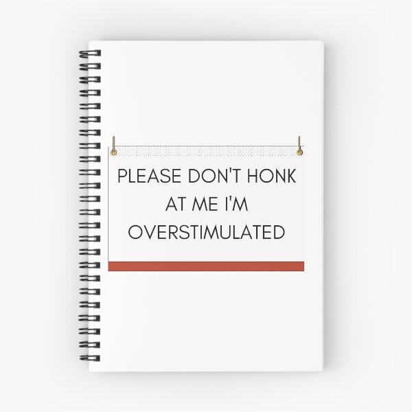 Item preview, Please Don't Honk at Me I'm Overstimulated Funny Bumper Car Sign designed and sold by General-Corner.