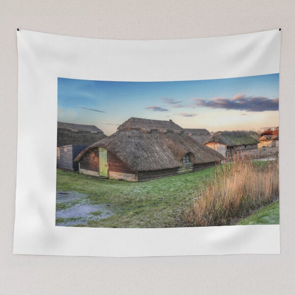 Item preview, Thatched Boat Houses at Sunrise designed and sold by Jim Key.