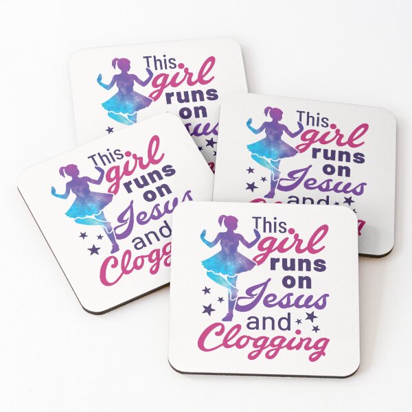 Item preview, This Girl Runs on Jesus and Clogging designed and sold by jaygo.