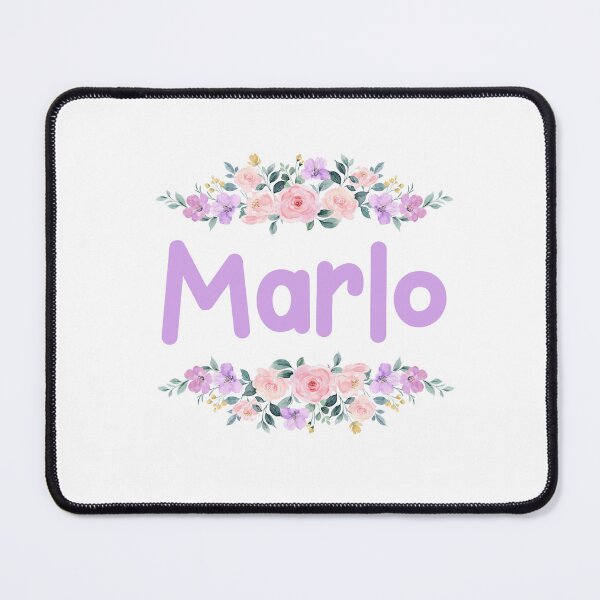 Item preview, Purple Flower Marlo Name Label designed and sold by NormadWorld.