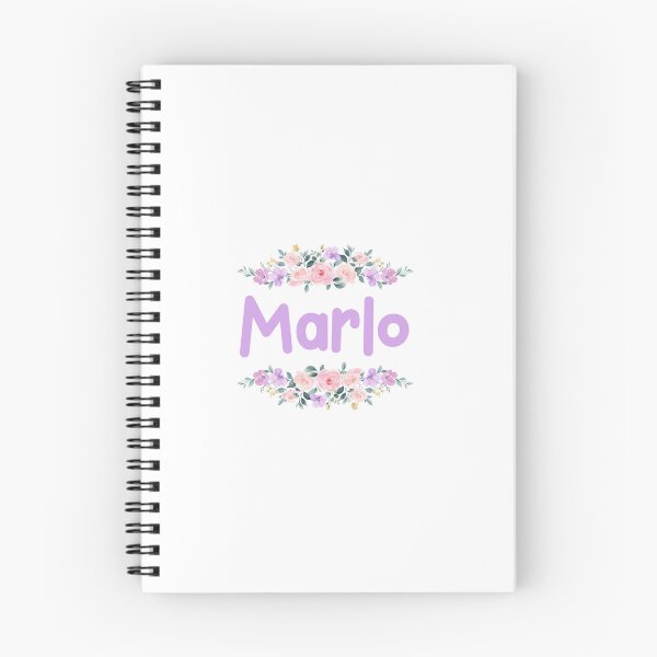 Item preview, Purple Flower Marlo Name Label designed and sold by NormadWorld.