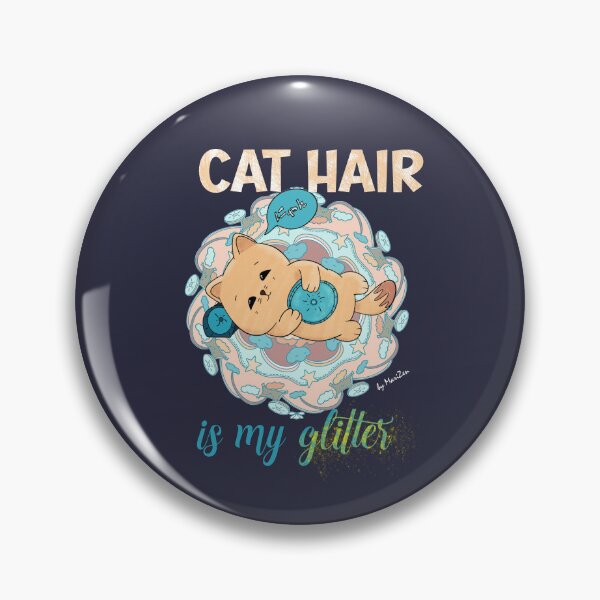 Item preview, Cat Hair is my Glitter Funny Cat Lady Quote designed and sold by byMariZen.