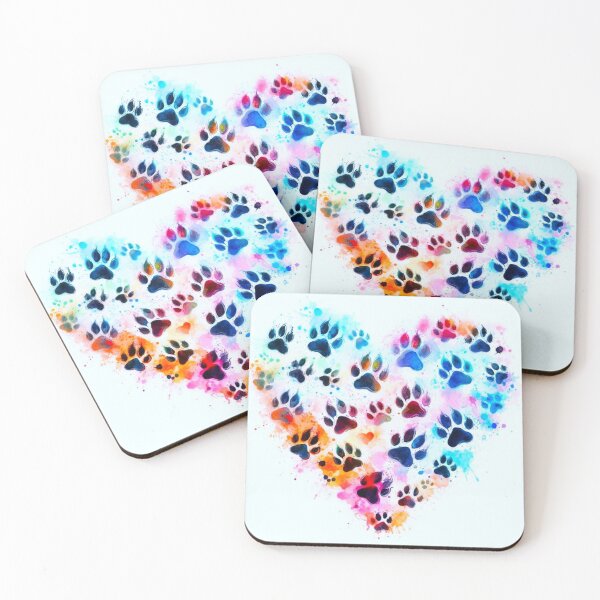 Item preview, A heart made from dog footprints. designed and sold by growing-mom.