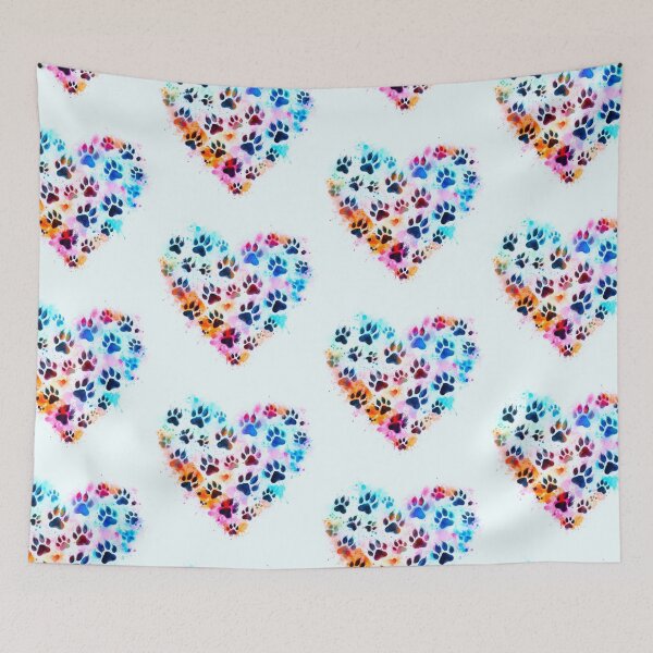 Item preview, A heart made from dog footprints. designed and sold by growing-mom.