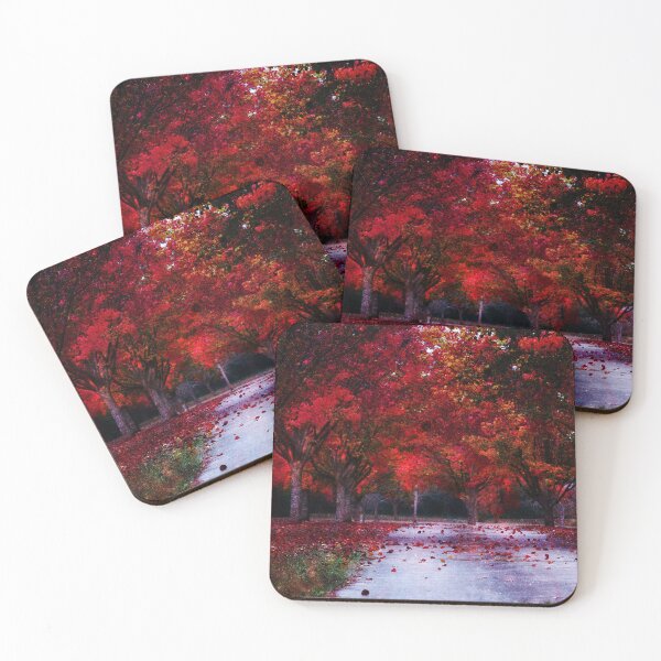 Item preview, Beautiful path in the autumn forest designed and sold by Nunaprettyshop.