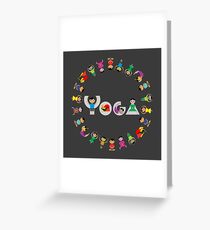 Kids Yoga 2 Greeting Card
