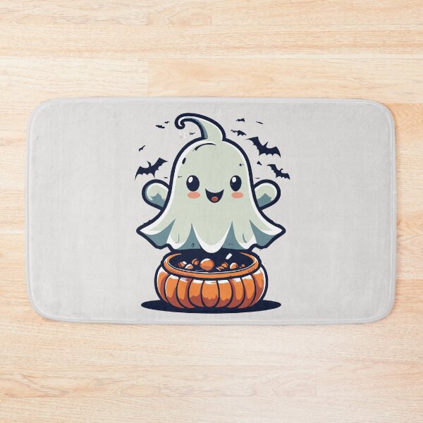 Item preview, Cute Ghost & Happy Halloween Art HQ 2 designed and sold by Psycho-Crazy.