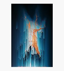 Glitch in the Dark - Abstract Pixel Art Photographic Print