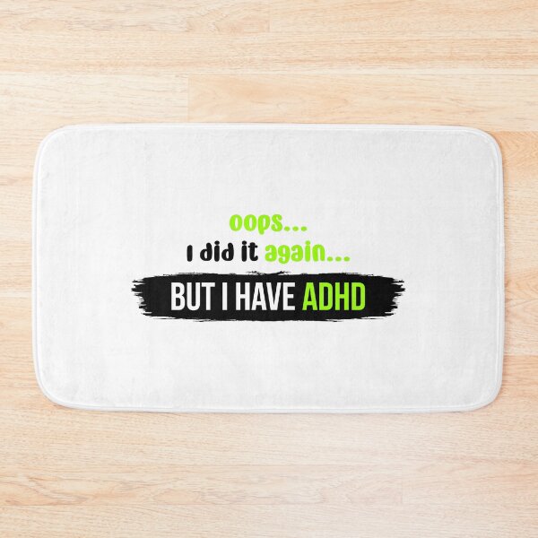 Item preview, Oops I did it again but I have ADHD | Vector Typography Illustration designed and sold by Enchantedbox.