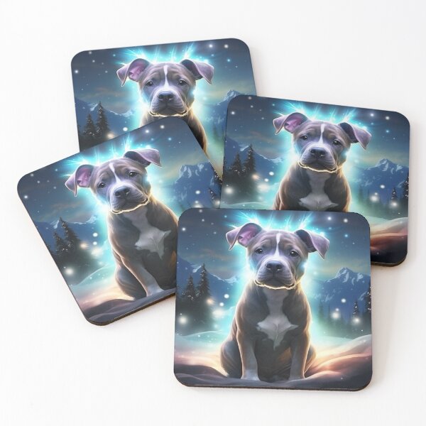 Item preview, Staffy Amidst Mountains designed and sold by Nocturne  Paws.