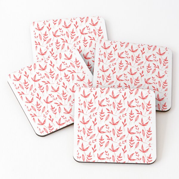 Item preview, Minimalist nature | red leaves Pattern  designed and sold by CircinusStore.