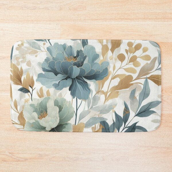 Artikelvorschau, Blue floral design entworfen und verkauft von tipitoes.
