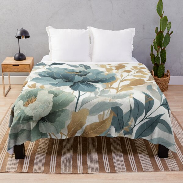 Artikelvorschau, Blue floral design entworfen und verkauft von tipitoes.
