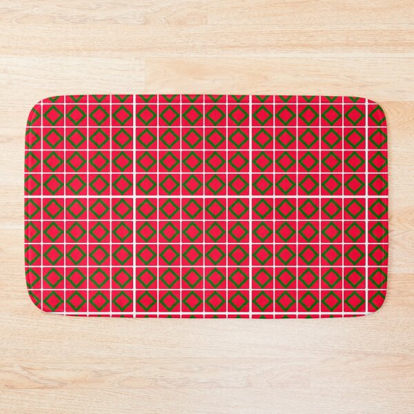 Item preview, Red Green Squares Geometric Lines Abstract designed and sold by Bojana92.