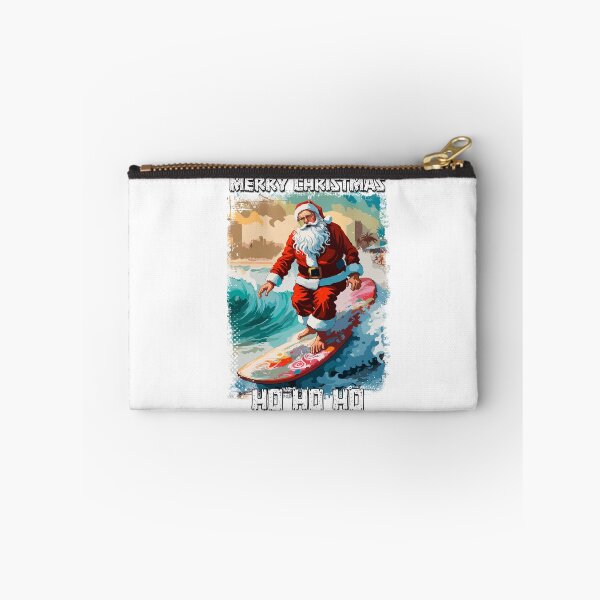 Item preview, Funny Santa Claus surfing in the summer pop art illustration designed and sold by Naumovski.