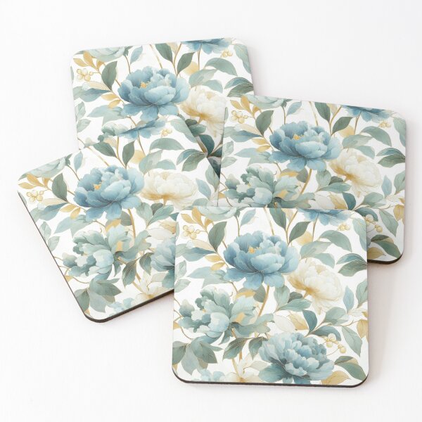 Item preview, Floral Blues designed and sold by tipitoes.