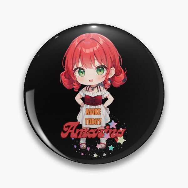 Item preview, "Make Today Amazing' Chibi: Happy and Determined Delight designed and sold by Anime-Community.