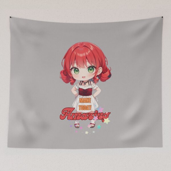 Item preview, "Make Today Amazing' Chibi: Happy and Determined Delight designed and sold by Anime-Community.