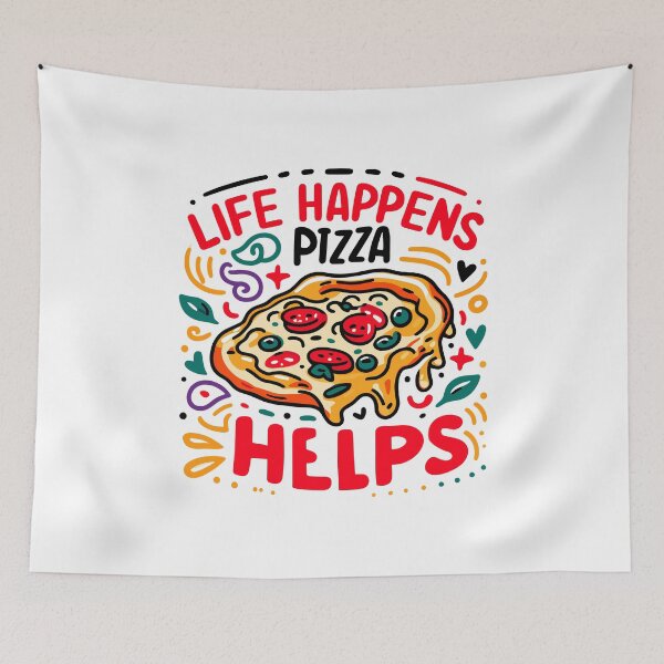 Item preview, Life Happens Pizza Helps designed and sold by Frank Ring.