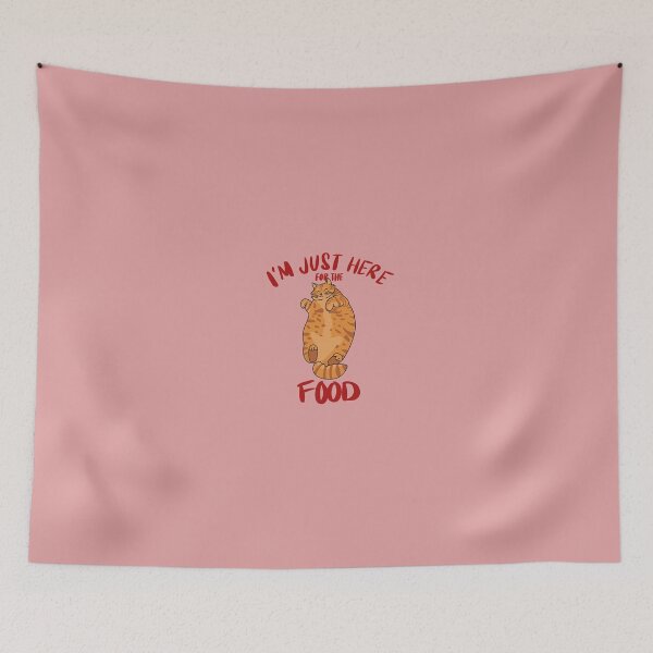 Item preview, Just here for the food cat designed and sold by ScarletDesigns3.