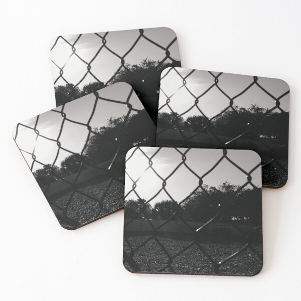 Item preview, Black & White Urban Playground View Through Chain Link designed and sold by Kimberly Rodriguez.