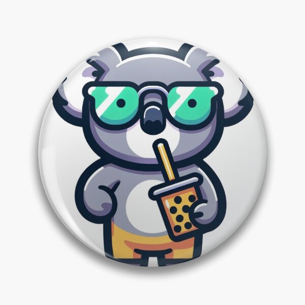Item preview, Koala Cool Sip: The Trendy Tea Aficionado designed and sold by LiveVivid.