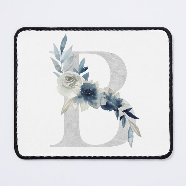 Artikelvorschau, Watercolor floral letter B with flowers. entworfen und verkauft von tapilipa.