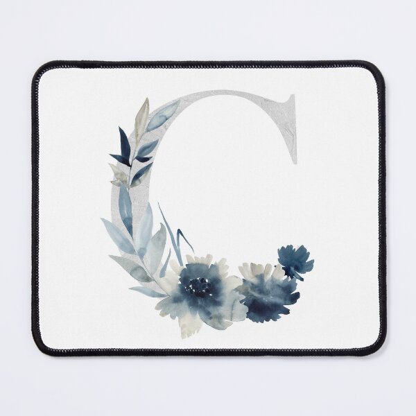 Artikelvorschau, Watercolor floral letter C with flowers. entworfen und verkauft von tapilipa.