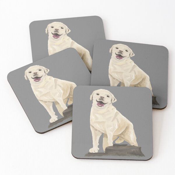 Item preview, Buffy - Labrador Retriever - grey (gray) background designed and sold by Deromilly.